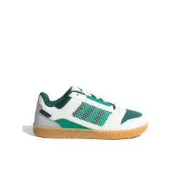 adidas Unisex DRUMLIN White & Green Indoor Court Shoes