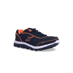 Sparx Men Navy Blue Solid Mesh Sports Shoes