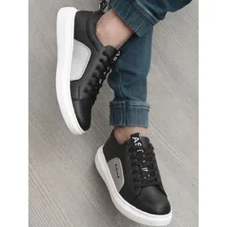 ASTEROID Men Black Colourblocked Sneakers