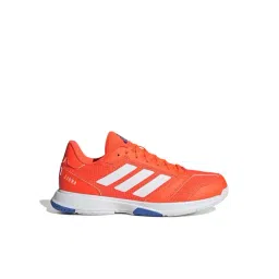 adidas Men's Ligra 8 M White & Orange Indoor Court Shoes