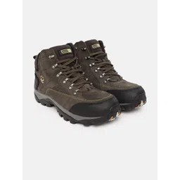 Woodland Men Mid-Top Leather Sneakers