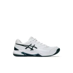 Asics Men's GEL-DEDICATE 8 White & Saxon Green Tennis Shoes