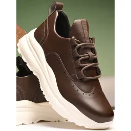 Hoversole Men's Gravity-2 Brown Casual Sneakers