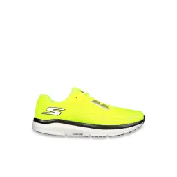 Skechers Men's GO RUN RIDE 10 Yellow White Running Shoes