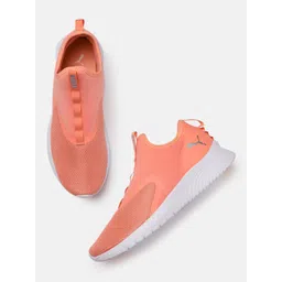 Puma Women Coral Pink Solid Remedie Slip-On Regular Training Or Gym Shoes