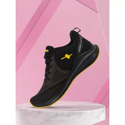 Sparx Men Black Mesh Running Shoes