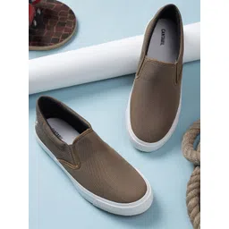 Cantabil Men Woven Design Slip-On Sneakers