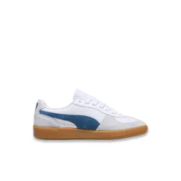 Puma Unisex White, Blue Horizon & Gum Palermo Sneakers