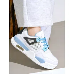 Shoetopia Women's White Casual Sneakers