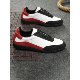 NICO NERINI Men Colourblocked Leather Sneakers