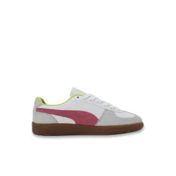 Puma Unisex White & Fluro Pink Pes Palermo Sneakers