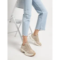 Truffle Collection Women's Khaki Casual Sneakers