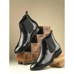 Hirels Men Round Toe Chelsea Boots