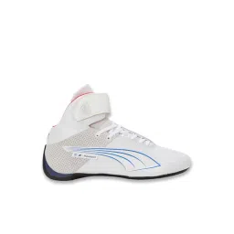 Puma Unisex White & Cool Cobalt BMW M Motorsport Future Cat Mid Driving Sneakers