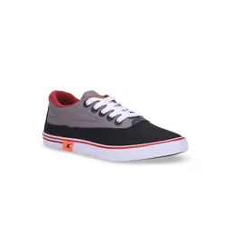 Sparx Men Black & Grey Colourblocked Sneakers