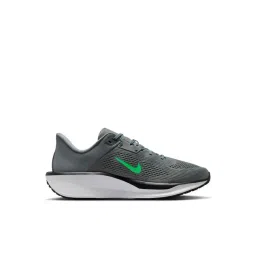Nike Men's QUEST 6 Smoke Grey, Black, White & Green Shock Running Shoes