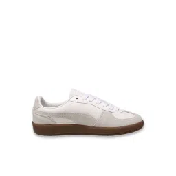 Puma Unisex White, Glacial Grey & Gum Palermo Sneakers
