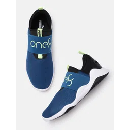 one8 x PUMA Men Blue Solid Slip-On Sneakers