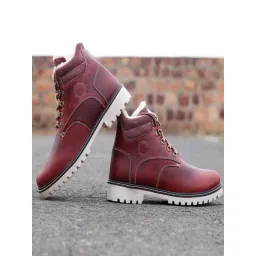 Bacca Bucci Men's MOSCOW Maroon Derby Boots