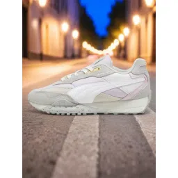 Puma Unisex Blktop Rider Grape Mist & White Sneakers