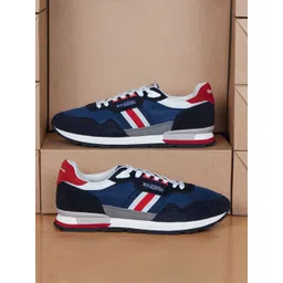 Pepe Jeans Men Colourblocked Round Toe Lace-Ups Sneakers Shoes