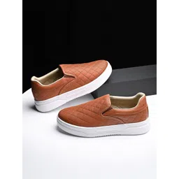 LOUIS STITCH Men American Tan Casual Slip-On Lightweight Sneakers