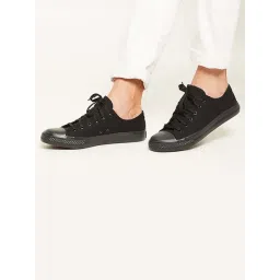 Mozafia Men's Black Casual Sneakers