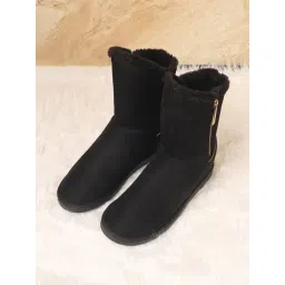 Carlton London Women's Black Snow Boots