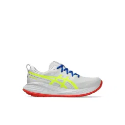 Asics Men's GEL-CUMULUS 27 ATC White & Safety Yellow Running Shoes
