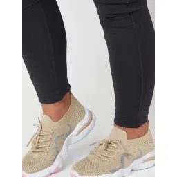 Mozafia Women's Beige Running Shoes