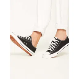 Mozafia Men's Jet Black Casual Sneakers