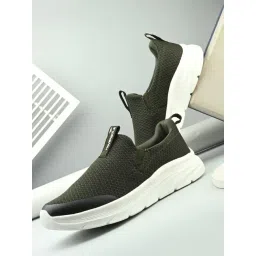 Hoversole Men's URBANA Olive & White Walking Shoes