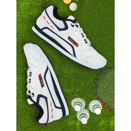 HIROLAS Men White Synthetic Running Shoes