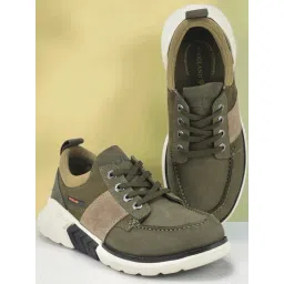 Woodland Mens Olive Green Sneakers