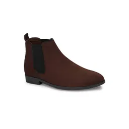 The Roadster Lifestyle Co Men Mid-Top Block-Heeled Chelsea Boots
