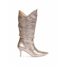 Saint G Women's Nayeli Silver Stiletto Booties