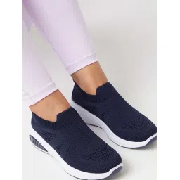 Mozafia Women's Navy Walking Shoes