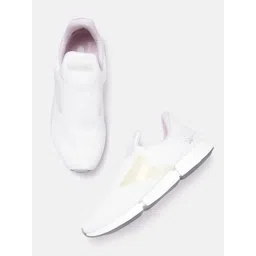 Reebok Women White Woven Design Daily Fit Walking Slip-Ons