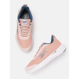 Reebok Women Woven Design Lunar Walking Shoes with Brand Logo Detail