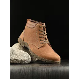 Egoss Men Textured Casual Mud Trail Boots