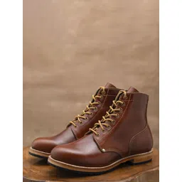 Craft & Glory Men Block-Heeled Boots