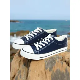 FTZ Men Lace-Ups Round Toe Sneakers