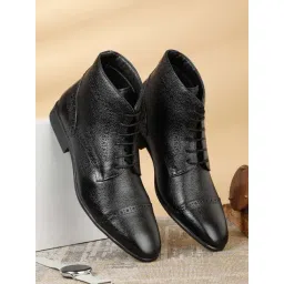 Teakwood Leathers Men's Black Derby Boots