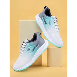 WHITE WALKERS Men Round Toe Lace-Ups Sneakers