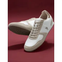 U.S. Polo Assn. Men's Beige Casual Sneakers