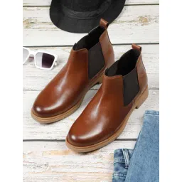 Teakwood Leathers Men's Tan Chelsea Boots
