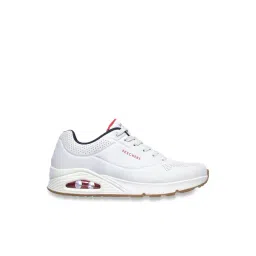 Skechers Men's UNO - STAND ON AIR White Navy Red Casual Sneakers