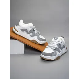 Red Tape Men Colourblocked Round Toe Lace-Ups Sneakers