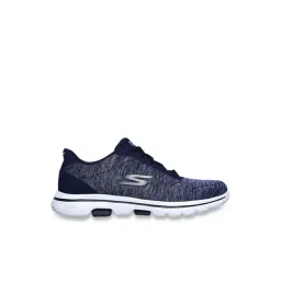 Skechers Women's GO WALK 5-TRUE Navy White Walking Shoes