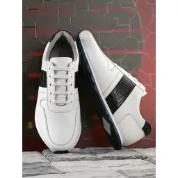 San Frissco Men's White Casual Sneakers